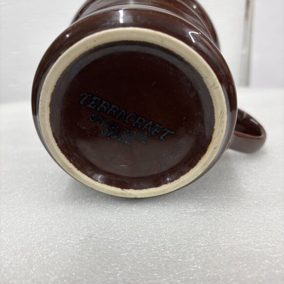 Terracraft International Mugs Set of 6 MCM Fluted Rim- Discontinued - Picture 9 of 12